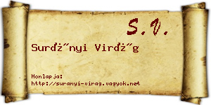Surányi Virág névjegykártya